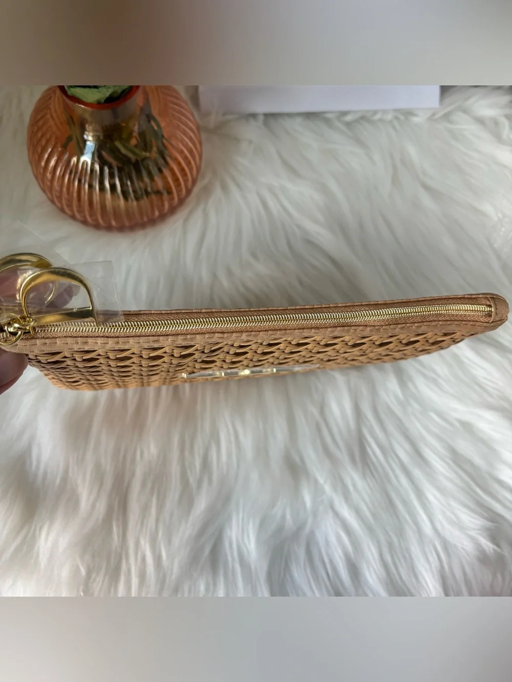 DIOR Beauty GWP Raffia Pouch 2026 Summer Rattan Cosmetic pouch beige New